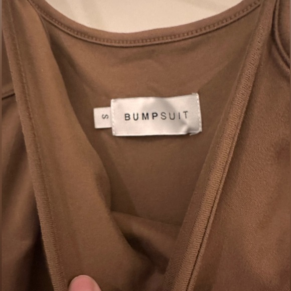 Bumpsuit Maxi Dress in Brown, Size Small - Picture 5 of 8